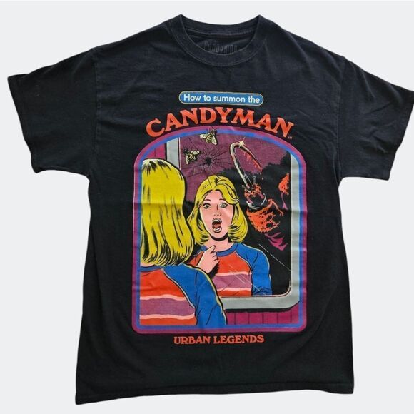 Vintage Tops - Urban Legends Candyman Farewell To Flesh Graphic T-Shirt by Goodie Two Sleeves M